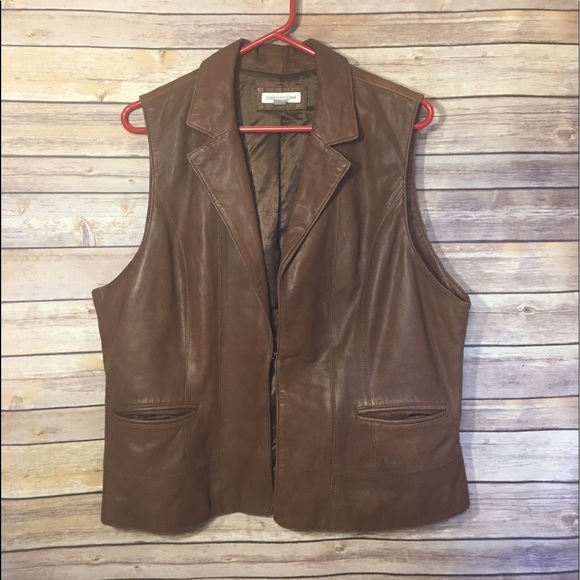 Coldwater Creek Other - Coldwater Creek Leather vest size XL